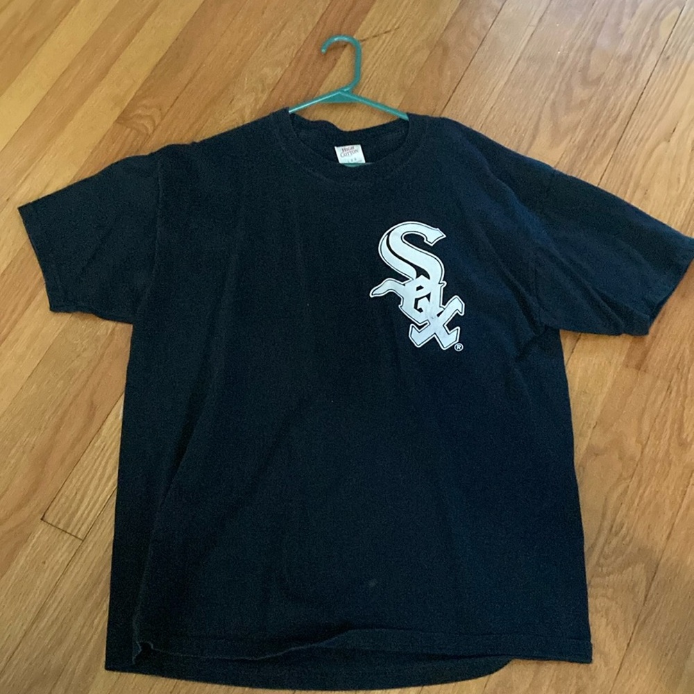 Gordon Beckham Chicago white sox size large jerzees tee shirt